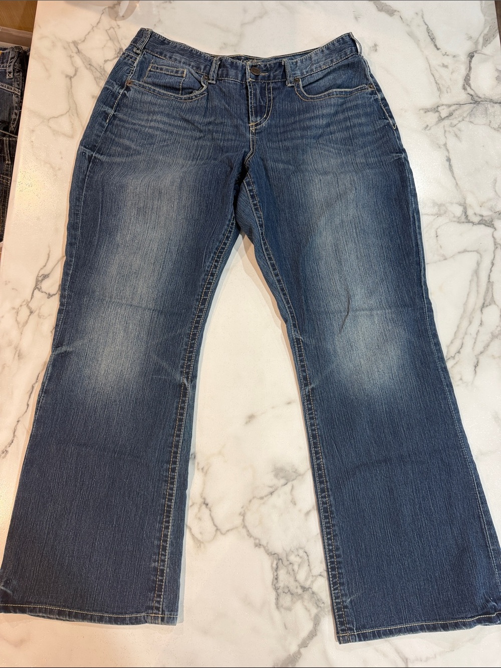 Maurices Faded Blue Flare Jeans